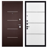 Гранит М2 Люкс, панель 079 Белый софт, черный молдинг 12 мм