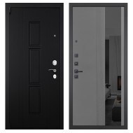 Гранит Т3М, панель 086 Серый рельеф софт с тонированным зеркало 10 мм