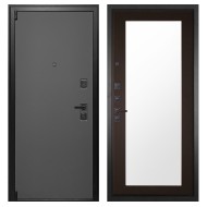 Гранит Лайт Графит, панель 011 зеркало Венге 16 мм