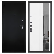 Гранит Ультра 8, панель 085 Белый рельеф софт с тонированным зеркало 10 мм