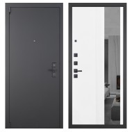 Гранит Эксклюзив, панель 085 Белый рельеф софт с тонированным зеркало 10 мм