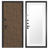 Гранит Плэй, панель 010 зеркало Белый матовый 16 мм