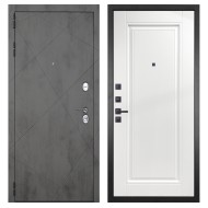 Гранит Дуэт, панель 040 одна филенка силк сноу 16 мм