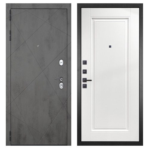 Гранит Дуэт, панель 040 одна филенка силк сноу 16 мм