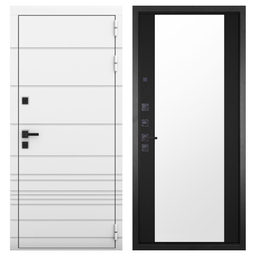 Гранит Роял белая NEW, панель 071 зеркало Фацет 16 мм