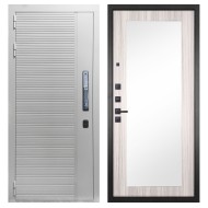 Гранит Пиано Смарт Белая, панель 032 зеркало Сандал светлый 12 мм