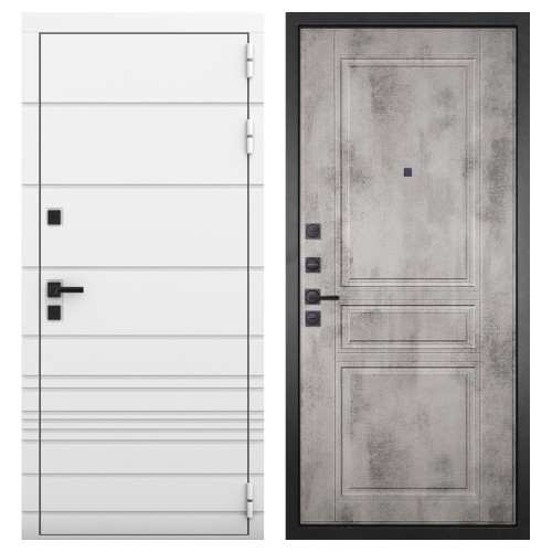 Гранит Роял белая NEW, панель 043 Бетон светлый 12 мм