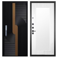 Гранит Смарт Люкс, панель 019 зеркало Белый ясень 16 мм