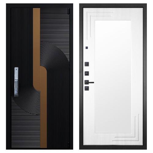 Гранит Смарт Люкс, панель 019 зеркало Белый ясень 16 мм