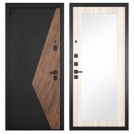 Гранит Геометрия, панель 026 зеркало Лиственница 10 мм