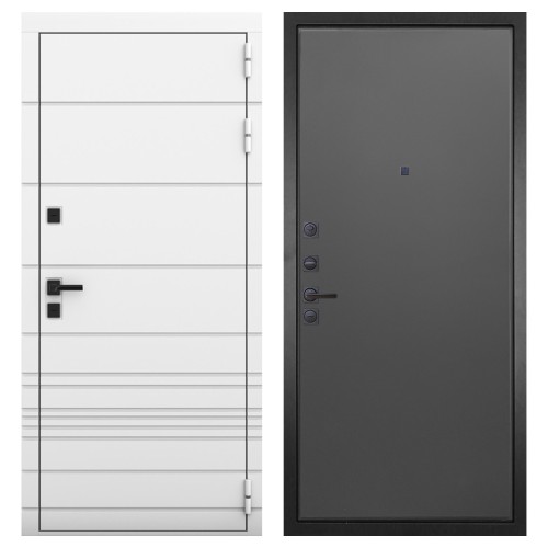 Гранит Роял белая NEW, панель 077 графит нубук 12 мм