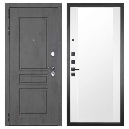 Гранит Лира, панель 024 зеркало Макси белый матовый 16 мм