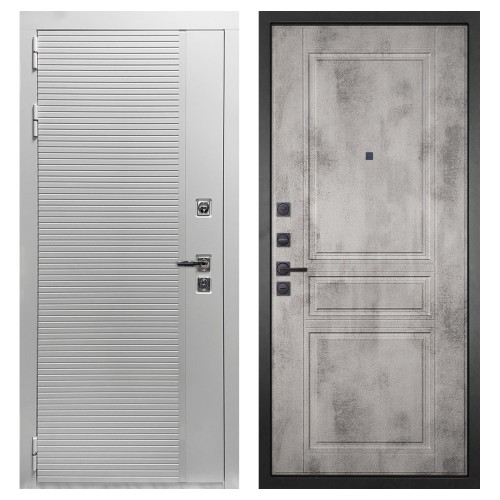 Гранит Пиано Белая, панель 043 Бетон светлый 12 мм