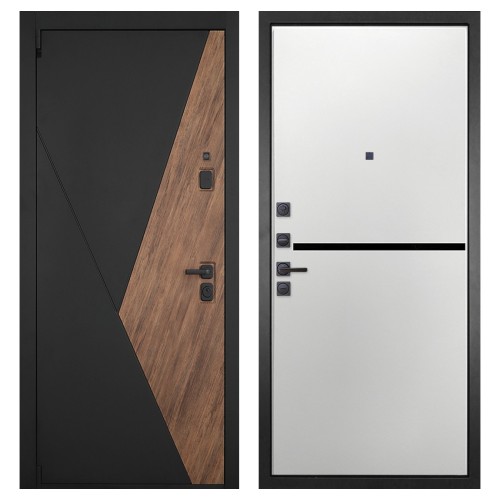 Гранит Геометрия, панель 073 горизонт белая 10 мм