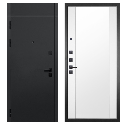 Гранит Горизонт с фрамугой, панель 024 зеркало Макси белый матовый 16 мм