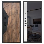 Гранит Континент, панель 091 зеркало макси бок тонированное черное 10 мм