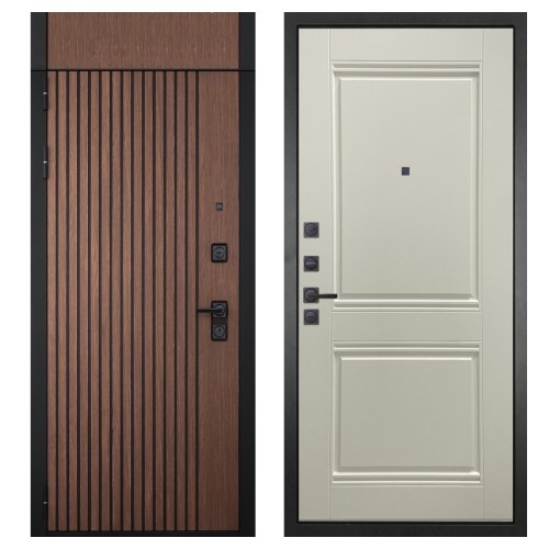 Гранит Шторм с фрамугой, панель 064 Роял Вуд светлая со структурой 12 мм