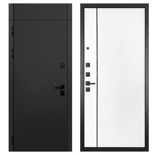 Гранит Горизонт с фрамугой, панель 078 Белая матовая 12 мм