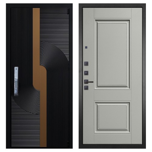 Гранит Смарт Люкс, панель 068 Две филенки силк маус 12 мм