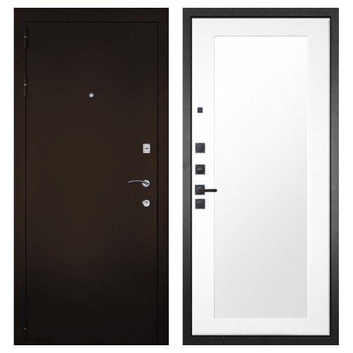 Гранит М1, панель 010 зеркало Белый матовый 16 мм