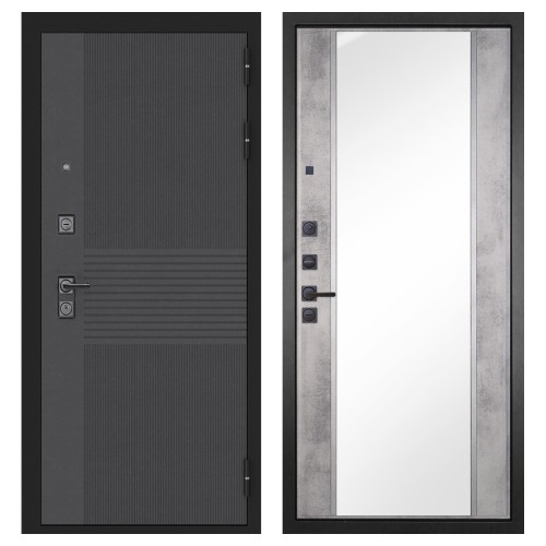 Гранит Гранж, панель 051 зеркало Бетон светлый 16 мм