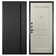 Гранит Пиано Черная, панель 064 Роял Вуд светлая со структурой 12 мм