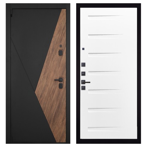 Гранит Геометрия, панель 081 Белый Горизонт 10 мм