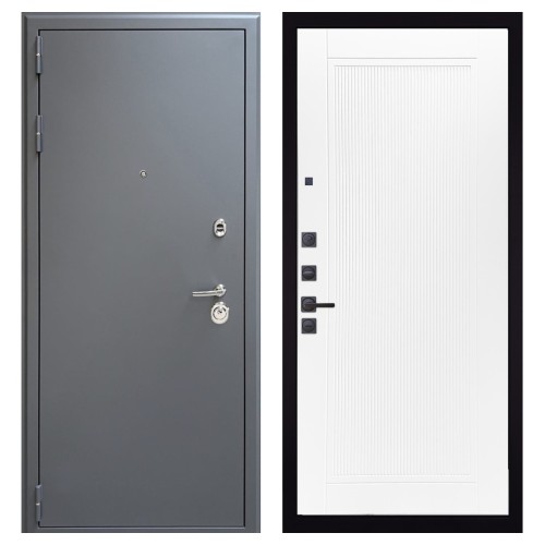 Гранит 7024, панель 082 Белый софт рельеф 10 мм