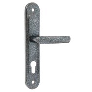 Ручка дверная Zenit (Зенит) на планке РФ1-68.02 серебро 