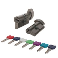 Цилиндровый Punto (Пунто) механизм MaxPro7002Knob70mm(30+10+30) GR графит 7key с вертушкой 