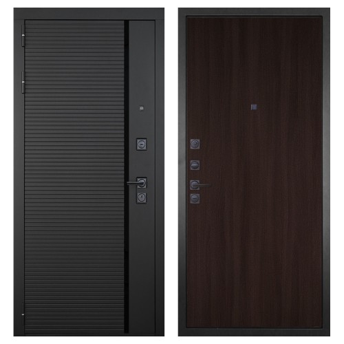 Гранит Пиано Черная, панель 002 Темный 6 мм