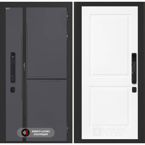 Входная дверь Лаб 3 Смарт 11 - Белый софт