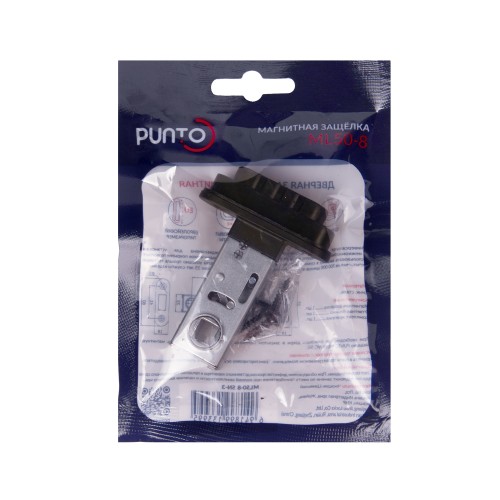 Защелка Punto (Пунто) врезная магнитная ML50-8 BL-24 черный 