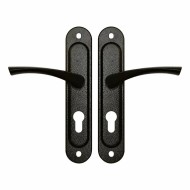 Ручка дверная Zenit (Зенит) на планке РФ1-55.17 (черный) 