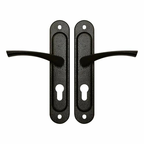 Ручка дверная Zenit (Зенит) на планке РФ1-55.17 (черный) 