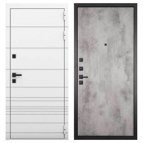 Гранит Роял белая NEW, панель 044 Бетон светлый 12 мм