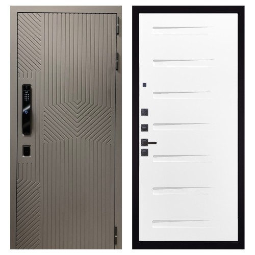 Гранит Смарт Нанорельеф, панель 081 Белый Горизонт 10 мм