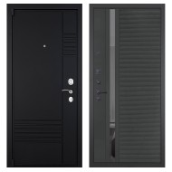 Гранит Т3, панель 090 Черный кварц с зеркальной тонированной вставкой 10 мм