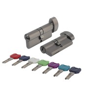 Цилиндровый Punto (Пунто) механизм MaxPro7002Knob60mm(25+10+25) GR графит 7key с вертушкой 