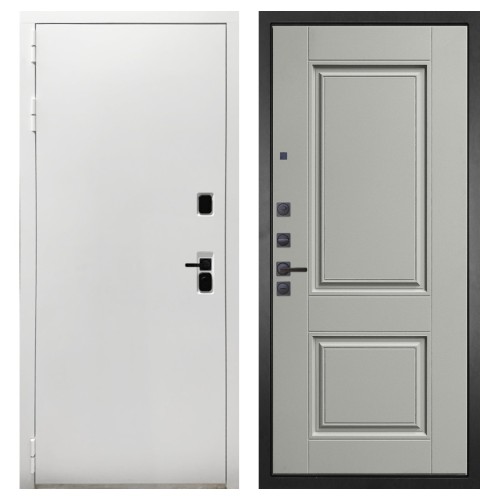 Гранит Вайт, панель 068 Две филенки силк маус 12 мм