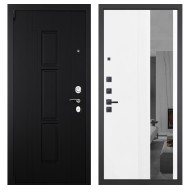 Гранит Т3М, панель 085 Белый рельеф софт с тонированным зеркало 10 мм