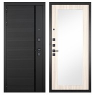 Гранит Пиано Черная, панель 026 зеркало Лиственница 10 мм