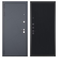 Гранит Ультра C3, панель 088 Черный кварц с фрезеровкой 10 мм