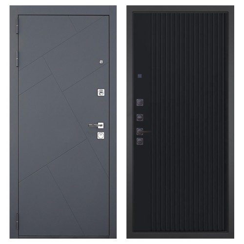 Гранит Ультра C3, панель 088 Черный кварц с фрезеровкой 10 мм