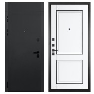 Гранит Горизонт с фрамугой, панель 070 Две филенки с молдингом белый матовый 12 мм