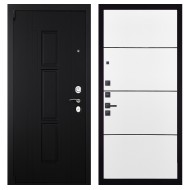 Гранит Т3М, панель 079 Белый софт, черный молдинг 12 мм