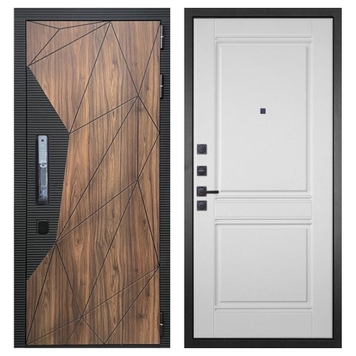 Гранит Континент Смарт, панель 063 Роял Вуд белая со структурой 12 мм