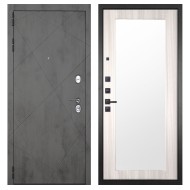 Гранит Дуэт, панель 017 зеркало Сандал светлый 16 мм