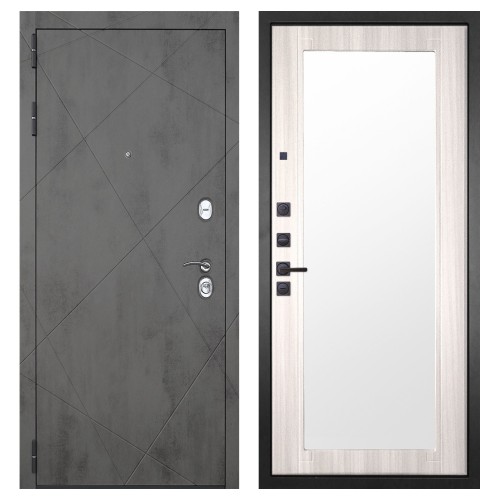 Гранит Дуэт, панель 017 зеркало Сандал светлый 16 мм