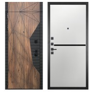 Гранит Континент с фрамугой, панель 073 горизонт белая 10 мм